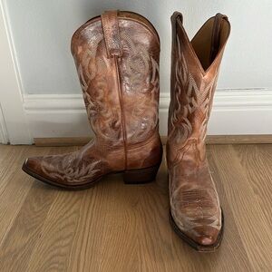 Shyanne Sylvie Dublin vintage western boots - snip toe leather cowboy boots